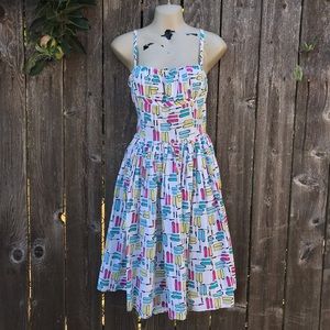 🔥🌸 Bernie Dexter Paris Dress Mascara Print pinup